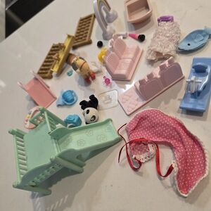 Charming Calico Critters Dollhouse Furniture Set with Accessories